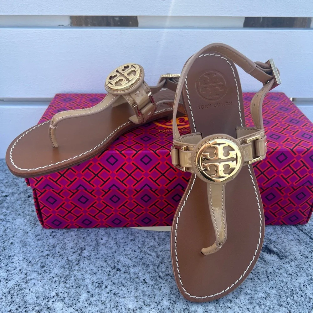 Tory Burch Cassia Sandal Pink Nude Women Size 5.5